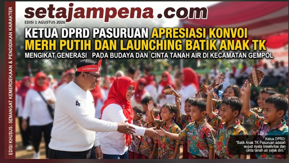 Ketua DPRD Apresiasi Konvoi Merah Putih IGTKI Gempol Berbudaya
