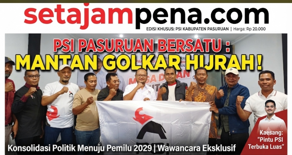 Enam Mantan Ketua PK Golkar Gabung PSI Kabupaten Pasuruan