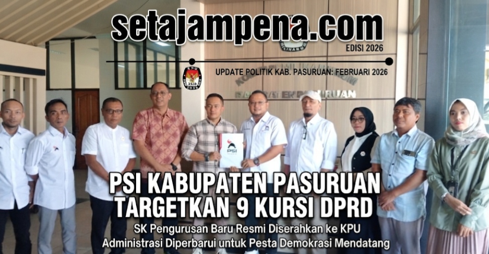 “Bismillahirrahmanirrahim, PSI Targetkan Sembilan Kursi DPRD, Usai Serahkan SK Baru ke KPU.