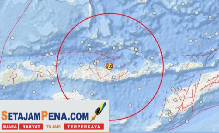 Gempa Bumi Tektonik M7, 7 Guncang Nusa Tenggara Timur (NTT), BMKG keluarkan peringatan dini Tsunami.