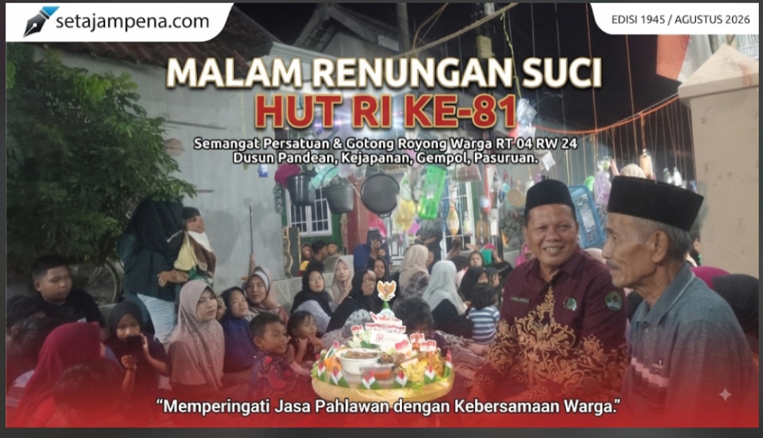 Semarak Kemerdekaan ke-81, Warga Pandean Gelar Renungan Suci