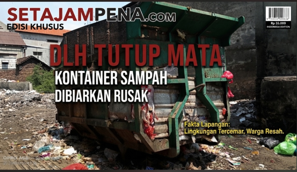 Kontainer Sampah Terbengkalai di Pasar Gempol Disorot