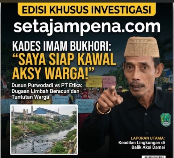 Pj Kepala Desa Wonokoyo Kawal Aksi Warga ke PT Etika