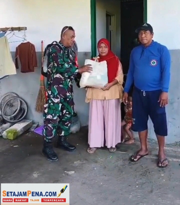 Koramil 0816/08 Jabon Laksanakan Pembagian Sembako dalam Rangka HUT TNI ke-81 Tahun 2026