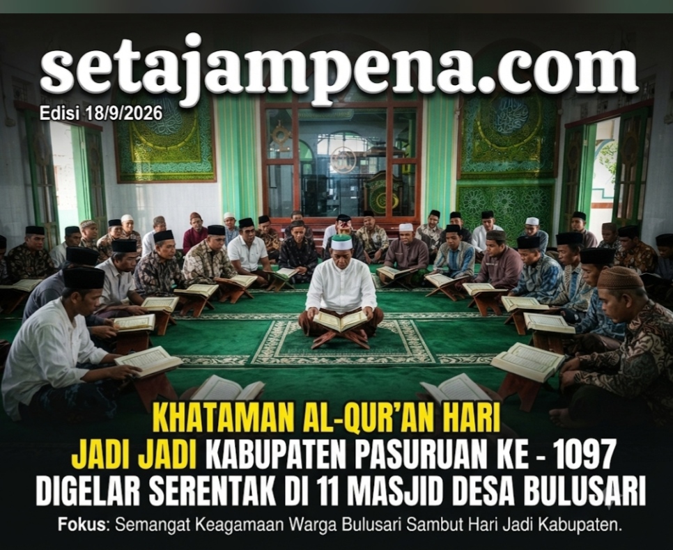 Lantunan Khataman Al-Qur’an Warnai Hari Jadi Kabupaten Pasuruan