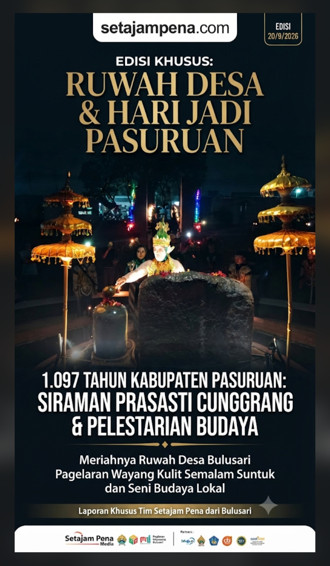 Siraman Prasasti Cunggrang Warnai Ruwah Desa Bulusari Bulusari