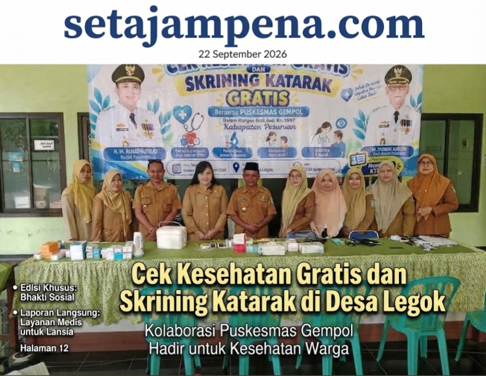 Cek Kesehatan Gratis Layani Warga Legok Pasuruan