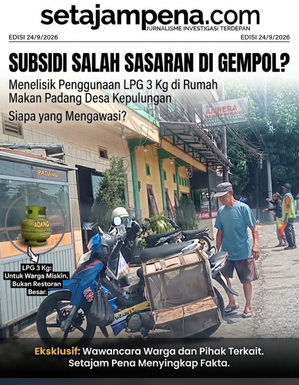 LPG 3 Kg Restoran Kepulungan Disorot Warga