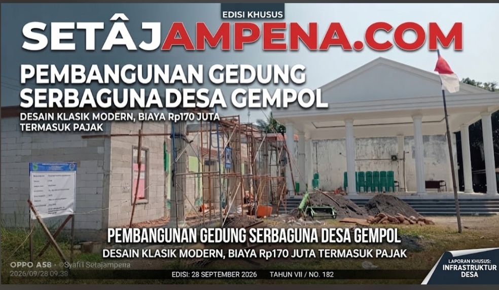 Pembangunan Gedung Serbaguna Gempol Jadi Ikon Desa Modern