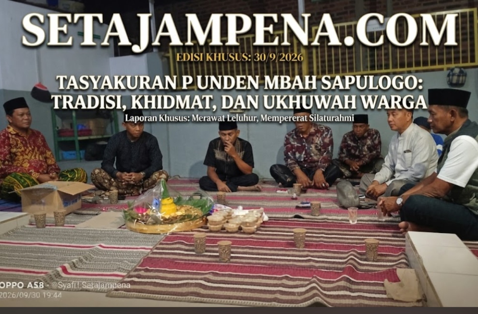 Tasyakuran Punden Mbah Sapulogo Pererat Kerukunan Warga Karangrejo