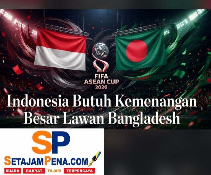 Indonesia butuh kemenangan besar lawan Bangladesh