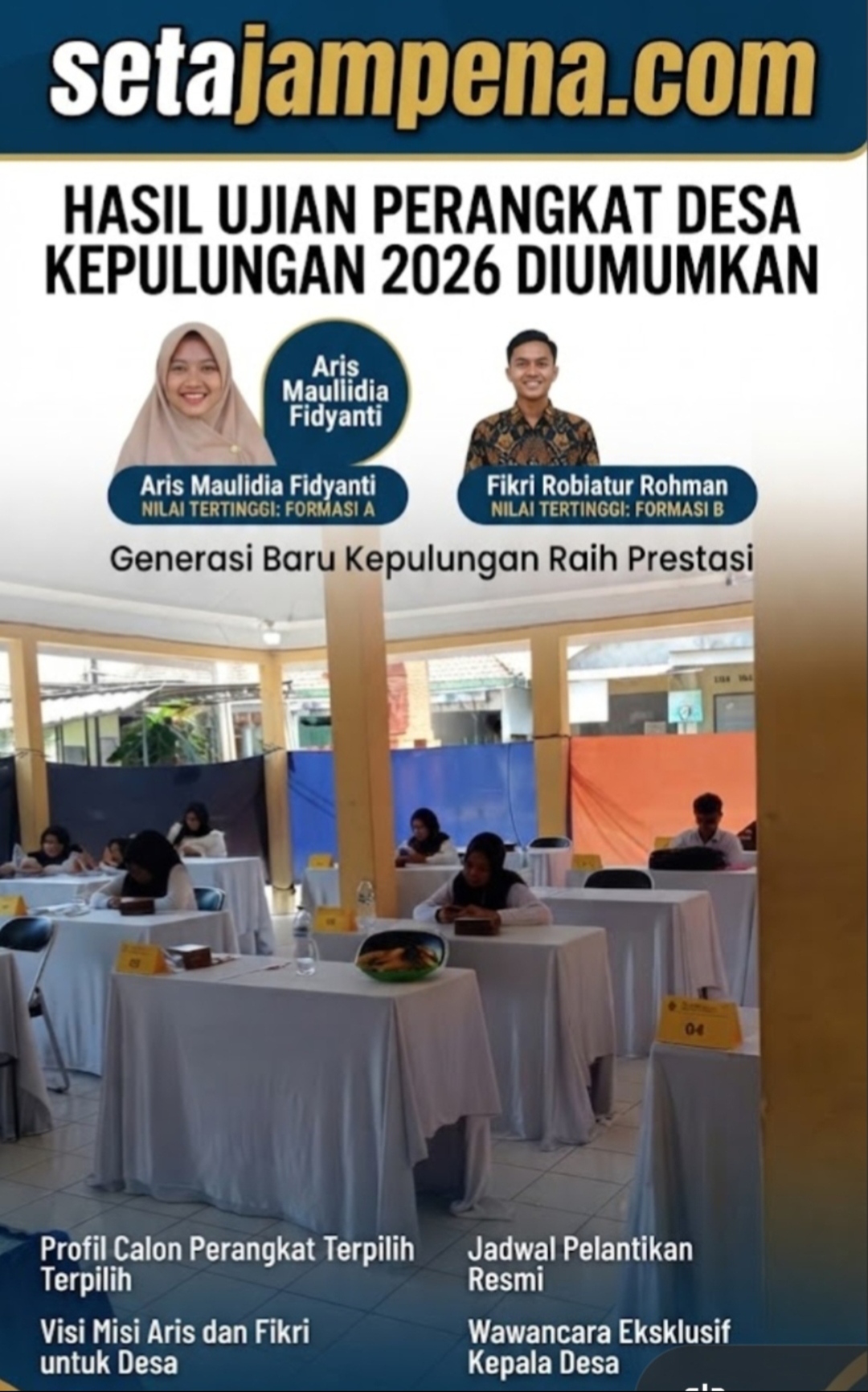 Hasil Ujian Perangkat Desa Kepulungan 2026 Diumumkan