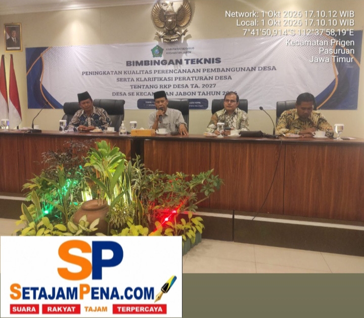 Forum Koordinasi Pimpinan Kecamatan Jabon laksanakan Bimtek di Hotel Tanjung Prigen Pasuruan