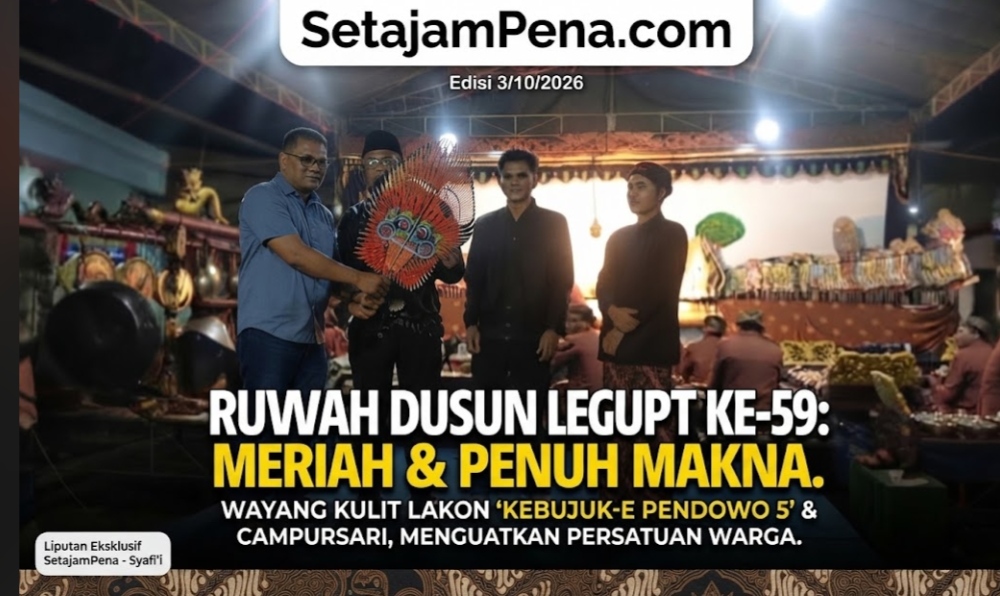 Ruwah Dusun Legupit ke-59 Meriah, Wayang Kulit Angkat Pesan Persatuan